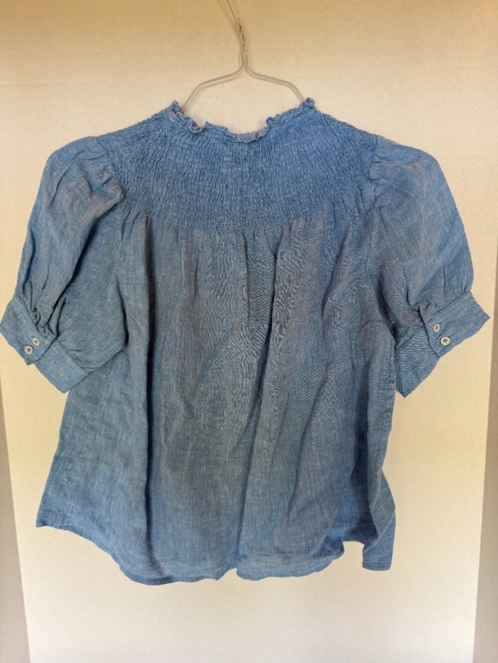 Talbots Linen Short Sleeve Shirt SP A-025 - Picture 2 of 5